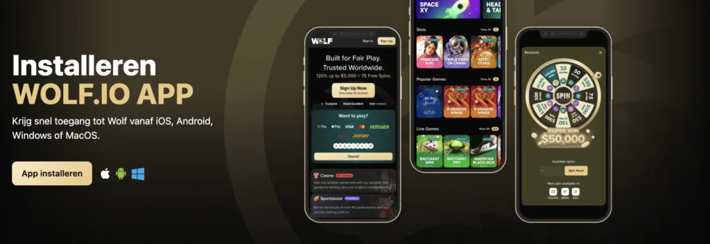 Wolfio Casino app