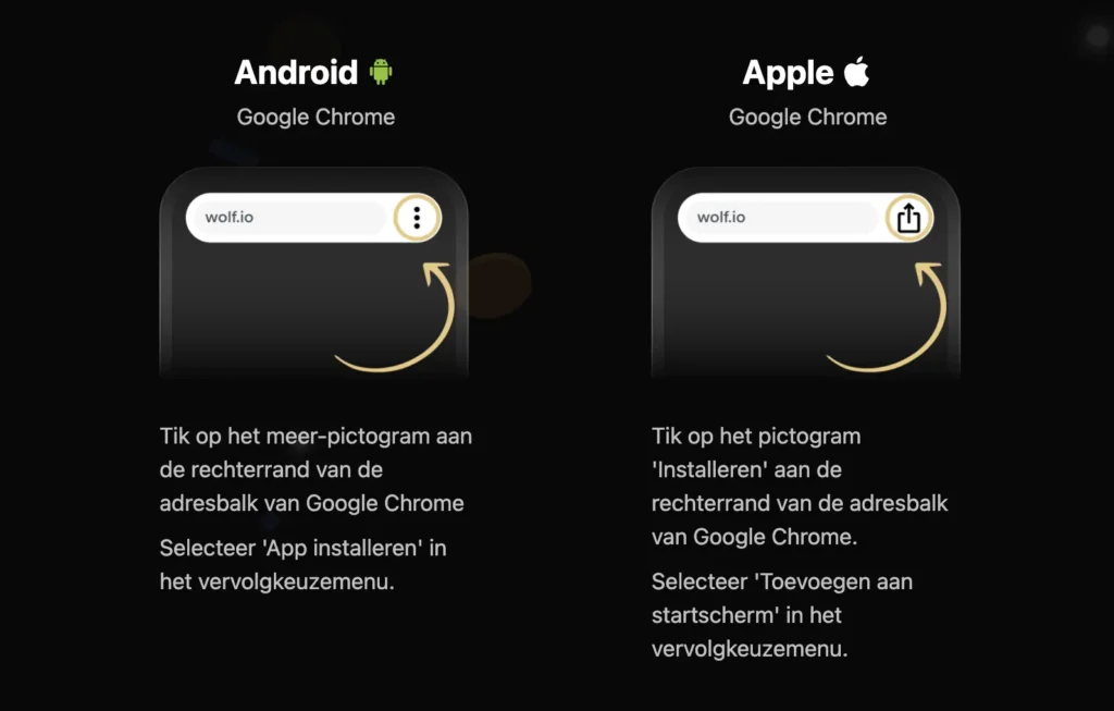 iOS en Android installeer