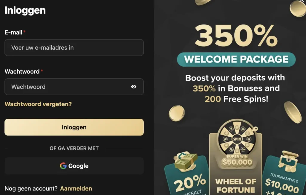 Wolfio Casino login